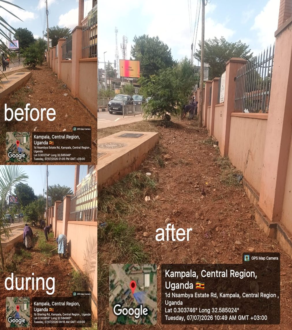 Landscape improvement near a community boundary
